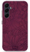 Mio by Mobilize Hoesje geschikt voor Samsung Galaxy A35 MagSafe Telefoonhoesje Hardcase | Mio by Mobilize Backcover | Geschikt voor MagSafe | Geschikt voor Draadloos Opladen met Magnetische Ring | MagSafe Case - Berry Blooms | Rood