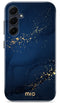 Mio by Mobilize Hoesje geschikt voor Samsung Galaxy A35 MagSafe Telefoonhoesje Hardcase | Mio by Mobilize Backcover | Geschikt voor MagSafe | Geschikt voor Draadloos Opladen met Magnetische Ring | MagSafe Case - Midnight Sparkle | Blauw