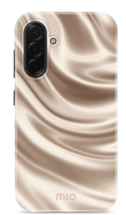 Mio by Mobilize Hoesje geschikt voor Samsung Galaxy A36 MagSafe Telefoonhoesje Hardcase | Mio by Mobilize Backcover | Geschikt voor MagSafe | Geschikt voor Draadloos Opladen met Magnetische Ring | MagSafe Case - Silky Dreams | Goud