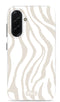 Mio by Mobilize Hoesje geschikt voor Samsung Galaxy A36 MagSafe Telefoonhoesje Hardcase | Mio by Mobilize Backcover | Geschikt voor MagSafe | Geschikt voor Draadloos Opladen met Magnetische Ring | MagSafe Case - Sandy Zebra | Wit