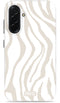Mio by Mobilize Hoesje geschikt voor Samsung Galaxy A36 MagSafe Telefoonhoesje Hardcase | Mio by Mobilize Backcover | Geschikt voor MagSafe | Geschikt voor Draadloos Opladen met Magnetische Ring | MagSafe Case - Sandy Zebra | Wit