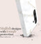 Mio by Mobilize Hoesje geschikt voor Samsung Galaxy A36 MagSafe Telefoonhoesje Hardcase | Mio by Mobilize Backcover | Geschikt voor MagSafe | Geschikt voor Draadloos Opladen met Magnetische Ring | MagSafe Case - White Marble | Wit