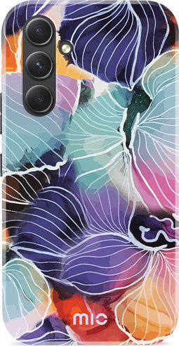 Mio by Mobilize Hoesje geschikt voor Samsung Galaxy A54 MagSafe Telefoonhoesje Hardcase | Mio by Mobilize Backcover | Geschikt voor MagSafe | Geschikt voor Draadloos Opladen met Magnetische Ring | MagSafe Case - Flowers