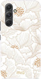 Mio by Mobilize Hoesje geschikt voor Samsung Galaxy A54 MagSafe Telefoonhoesje Hardcase | Mio by Mobilize Backcover | Geschikt voor MagSafe | Geschikt voor Draadloos Opladen met Magnetische Ring | MagSafe Case - White Roses | Wit