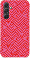 Mio by Mobilize Hoesje geschikt voor Samsung Galaxy A54 MagSafe Telefoonhoesje Hardcase | Mio by Mobilize Backcover | Geschikt voor MagSafe | Geschikt voor Draadloos Opladen met Magnetische Ring | MagSafe Case - Wild Hearts | Roze