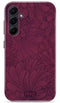 Mio by Mobilize Hoesje geschikt voor Samsung Galaxy A55 MagSafe Telefoonhoesje Hardcase | Mio by Mobilize Backcover | Geschikt voor MagSafe | Geschikt voor Draadloos Opladen met Magnetische Ring | MagSafe Case - Berry Blooms | Rood