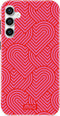Mio by Mobilize Hoesje geschikt voor Samsung Galaxy S23 FE MagSafe Telefoonhoesje Hardcase | Mio by Mobilize Backcover | Geschikt voor MagSafe | Geschikt voor Draadloos Opladen met Magnetische Ring | MagSafe Case - Wild Hearts | Roze