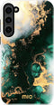 Mio by Mobilize Hoesje geschikt voor Samsung Galaxy S23 MagSafe Telefoonhoesje Hardcase | Mio by Mobilize Backcover | Geschikt voor MagSafe | Geschikt voor Draadloos Opladen met Magnetische Ring | MagSafe Case - Green Marble | Groen