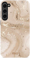 Mio by Mobilize Hoesje geschikt voor Samsung Galaxy S23 MagSafe Telefoonhoesje Hardcase | Mio by Mobilize Backcover | Geschikt voor MagSafe | Geschikt voor Draadloos Opladen met Magnetische Ring | MagSafe Case - Gold Marble | Goud