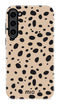 Mio by Mobilize Hoesje geschikt voor Samsung Galaxy S23 MagSafe Telefoonhoesje Hardcase | Mio by Mobilize Backcover | Geschikt voor MagSafe | Geschikt voor Draadloos Opladen met Magnetische Ring | MagSafe Case - Spots | Bruin