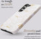 Mio by Mobilize Hoesje geschikt voor Samsung Galaxy S23 MagSafe Telefoonhoesje Hardcase | Mio by Mobilize Backcover | Geschikt voor MagSafe | Geschikt voor Draadloos Opladen met Magnetische Ring | MagSafe Case - White Roses | Wit