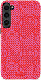 Mio by Mobilize Hoesje geschikt voor Samsung Galaxy S23 MagSafe Telefoonhoesje Hardcase | Mio by Mobilize Backcover | Geschikt voor MagSafe | Geschikt voor Draadloos Opladen met Magnetische Ring | MagSafe Case - Wild Hearts | Roze