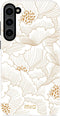 Mio by Mobilize Hoesje geschikt voor Samsung Galaxy S23 MagSafe Telefoonhoesje Hardcase | Mio by Mobilize Backcover | Geschikt voor MagSafe | Geschikt voor Draadloos Opladen met Magnetische Ring | MagSafe Case - White Roses | Wit