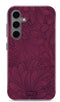 Mio by Mobilize Hoesje geschikt voor Samsung Galaxy S24 FE MagSafe Telefoonhoesje Hardcase | Mio by Mobilize Backcover | Geschikt voor MagSafe | Geschikt voor Draadloos Opladen met Magnetische Ring | MagSafe Case - Berry Blooms | Rood