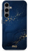 Mio by Mobilize Hoesje geschikt voor Samsung Galaxy S24 FE MagSafe Telefoonhoesje Hardcase | Mio by Mobilize Backcover | Geschikt voor MagSafe | Geschikt voor Draadloos Opladen met Magnetische Ring | MagSafe Case - Midnight Sparkle | Blauw