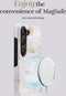 Mio by Mobilize Hoesje geschikt voor Samsung Galaxy S24 FE MagSafe Telefoonhoesje Hardcase | Mio by Mobilize Backcover | Geschikt voor MagSafe | Geschikt voor Draadloos Opladen met Magnetische Ring | MagSafe Case - White Roses | Wit