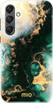 Mio by Mobilize Hoesje geschikt voor Samsung Galaxy S24 MagSafe Telefoonhoesje Hardcase | Mio by Mobilize Backcover | Geschikt voor MagSafe | Geschikt voor Draadloos Opladen met Magnetische Ring | MagSafe Case - Green Marble | Groen