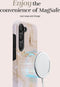 Mio by Mobilize Hoesje geschikt voor Samsung Galaxy S24 MagSafe Telefoonhoesje Hardcase | Mio by Mobilize Backcover | Geschikt voor MagSafe | Geschikt voor Draadloos Opladen met Magnetische Ring | MagSafe Case - Gold Marble | Goud