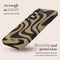 Mio by Mobilize Hoesje geschikt voor Samsung Galaxy S24 Plus MagSafe Telefoonhoesje Hardcase | Mio by Mobilize Backcover | Geschikt voor MagSafe | Geschikt voor Draadloos Opladen met Magnetische Ring | MagSafe Case - Swirl | Zwart,bruin