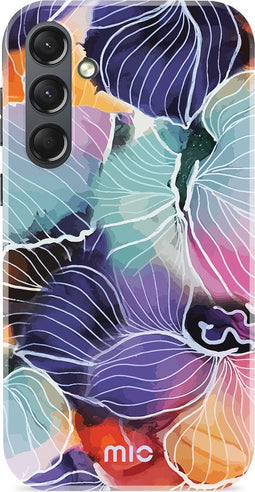 Mio by Mobilize Hoesje geschikt voor Samsung Galaxy S24 Plus MagSafe Telefoonhoesje Hardcase | Mio by Mobilize Backcover | Geschikt voor MagSafe | Geschikt voor Draadloos Opladen met Magnetische Ring | MagSafe Case - Flowers