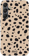 Mio by Mobilize Hoesje geschikt voor Samsung Galaxy S24 Plus MagSafe Telefoonhoesje Hardcase | Mio by Mobilize Backcover | Geschikt voor MagSafe | Geschikt voor Draadloos Opladen met Magnetische Ring | MagSafe Case - Spots | Bruin