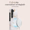 Mio by Mobilize Hoesje geschikt voor Samsung Galaxy S24 Ultra MagSafe Telefoonhoesje Hardcase | Mio by Mobilize Backcover | Geschikt voor MagSafe | Geschikt voor Draadloos Opladen met Magnetische Ring | MagSafe Case - White Roses | Wit