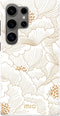 Mio by Mobilize Hoesje geschikt voor Samsung Galaxy S24 Ultra MagSafe Telefoonhoesje Hardcase | Mio by Mobilize Backcover | Geschikt voor MagSafe | Geschikt voor Draadloos Opladen met Magnetische Ring | MagSafe Case - White Roses | Wit