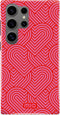Mio by Mobilize Hoesje geschikt voor Samsung Galaxy S24 Ultra MagSafe Telefoonhoesje Hardcase | Mio by Mobilize Backcover | Geschikt voor MagSafe | Geschikt voor Draadloos Opladen met Magnetische Ring | MagSafe Case - Wild Hearts | Roze