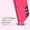 Mio by Mobilize Hoesje geschikt voor Samsung Galaxy S25 MagSafe Telefoonhoesje Hardcase | Mio by Mobilize Backcover | Geschikt voor MagSafe | Geschikt voor Draadloos Opladen met Magnetische Ring | MagSafe Case - Wild Hearts | Roze