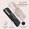 Mio by Mobilize Hoesje geschikt voor Samsung Galaxy S25 MagSafe Telefoonhoesje Hardcase | Mio by Mobilize Backcover | Geschikt voor MagSafe | Geschikt voor Draadloos Opladen met Magnetische Ring | MagSafe Case - Gold Marble | Bruin