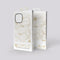 Mio by Mobilize Hoesje geschikt voor Samsung Galaxy S25 MagSafe Telefoonhoesje Hardcase | Mio by Mobilize Backcover | Geschikt voor MagSafe | Geschikt voor Draadloos Opladen met Magnetische Ring | MagSafe Case - White Roses | Wit