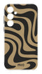 Mio by Mobilize Hoesje geschikt voor Samsung Galaxy S25 Plus MagSafe Telefoonhoesje Hardcase | Mio by Mobilize Backcover | Geschikt voor MagSafe | Geschikt voor Draadloos Opladen met Magnetische Ring | MagSafe Case - Swirl | Bruin
