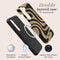Mio by Mobilize Hoesje geschikt voor Samsung Galaxy S25 Plus MagSafe Telefoonhoesje Hardcase | Mio by Mobilize Backcover | Geschikt voor MagSafe | Geschikt voor Draadloos Opladen met Magnetische Ring | MagSafe Case - Swirl | Bruin