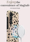 Mio by Mobilize Hoesje geschikt voor Samsung Galaxy S25 Ultra MagSafe Telefoonhoesje Hardcase | Mio by Mobilize Backcover | Geschikt voor MagSafe | Geschikt voor Draadloos Opladen met Magnetische Ring | MagSafe Case - Spots | Bruin