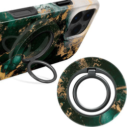 Mio by Mobilize MagSafe Telefoon Ring | Mio by Mobilize Holder - Green Marble Universeel