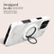 Mio by Mobilize MagSafe Telefoon Ring | Mio by Mobilize Holder - White Marble Universeel