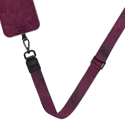Mio by Mobilize Nylon Universeel Telefoonkoord Verstelbaar - Berry Blooms