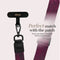 Mio by Mobilize Nylon Universeel Telefoonkoord Verstelbaar - Berry Blooms