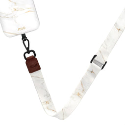 Mio by Mobilize Nylon Universeel Telefoonkoord Verstelbaar - White Marble