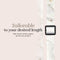 Mio by Mobilize Nylon Universeel Telefoonkoord Verstelbaar - White Marble