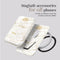 MIO by Mobilize Roses Magsafe Compatible White Card Holder