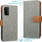 iMoshion Hoesje Geschikt voor Samsung Galaxy A52 (4G) / A52s / A52 (5G) Hoesje Met Pasjeshouder - iMoshion Luxe Canvas Bookcase - Grijs