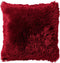 Dutch Decor FLUFFY - Kussenhoes 60x60 cm - superzacht - XL kussensloop - Chili Pepper - rood - met rits