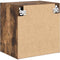 vidaXL - Garagewandkast - bewerkt - hout - gerookt - eiken