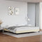 vidaXL - Bedframe - kunstleer - crèmekleurig - 200x200 - cm