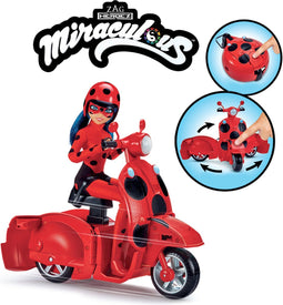 Miraculous: Tales of Ladybug and Cat Noir - Ladybug Lucky Charm with Scooter 26 cm Doll