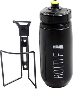 Mirage Bidon Met Houder 600 Ml Zwart