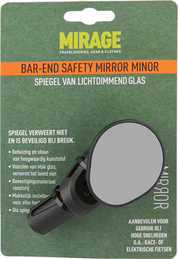 Mirage Fietsspiegel Bar-end E-bike Links Zwart
