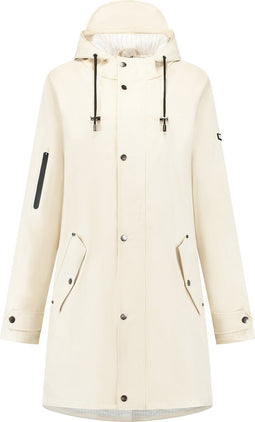 Mirage Regenjas Rainfall Trenchcoat maat S gemaakt van polyester soft touch off white