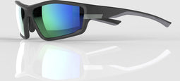 Mirage Sportzonnebril Sapphire Unisex Rechthoekig Grijs/groen